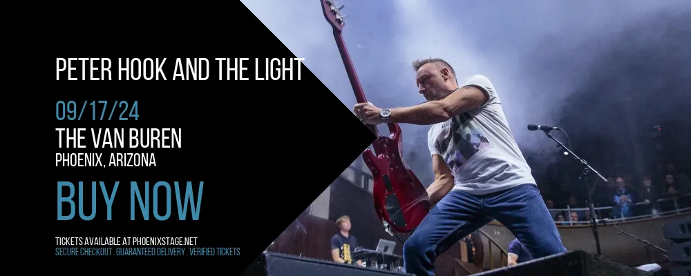 Peter Hook And The Light at The Van Buren